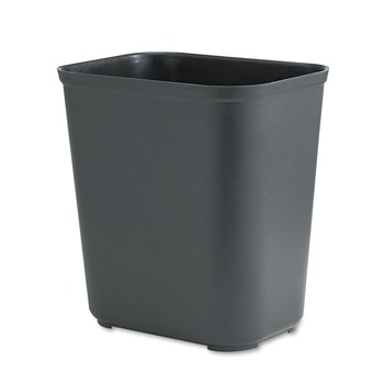 Rubbermaid Commercial 7 gal. Fiberglass Wastebasket - Black