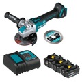 Angle Grinders | Makita BL1840BSCX3 18V LXT 4 Ah Lithium-Ion Battery and Charger Starter Pack with Bonus X-LOCK Grinder image number 0