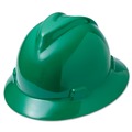 Hard Hats | MSA 475370 V-Gard Slotted Full-Brim Hat with Fas-Trac III Suspension - Green image number 2
