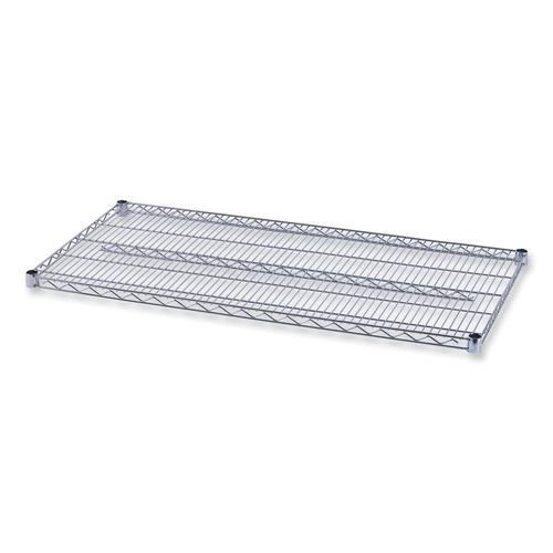 | Alera ALESW584824SR Industrial Wire Shelving 48 in. x 24 in. Extra Wire Shelves - Silver (2-Piece/Carton) image number 0