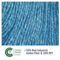 Cleaning & Janitorial Supplies | Boardwalk BWK502BLCT 5 in. Headband Super Loop Cotton/Synthetic Fiber Wet Mop Head - Medium , Blue (12/Carton) image number 10
