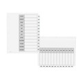 Office Jansan | Avery 11126 Ready Index 11 in. x 8.5 in. 12-Tab Jan. to Dec. Customizable TOC Dividers - Black and White (1-Set) image number 3