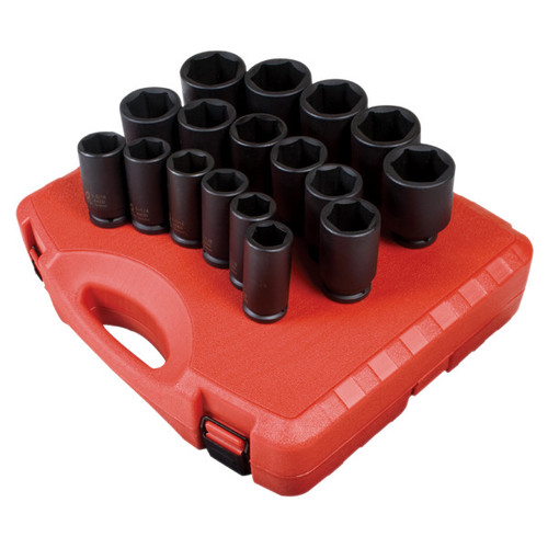 Sockets | Sunex 4685 17-Piece 3/4 in. Drive SAE Deep Impact Socket Set image number 0