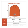Hats | Ergodyne 16814 N-Ferno 6812 One Size Fits Most Rib Knit Beanie - Orange image number 6