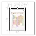 Office Jansan | C-Line 50912 Super Heavyweight Plus Top Load 9 in. x 12 in. Insert Stitched Shop Ticket Holders - Clear Front, Black Border (15/Box) image number 4