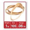 Universal UNV01105 0.06 in. Gauge Rubber Bands - Size 105, Beige (55/Pack) image number 2