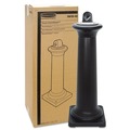 Trash & Waste Bins | Rubbermaid Commercial FG9W3000BLA GroundsKeeper Tuscan 13 in. x 13 in. x 38.38 in. Receptacle - Black image number 1