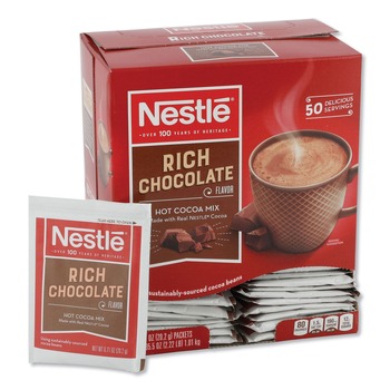 Nestle 12098978 0.71 oz. Hot Cocoa Mix - Rich Chocolate (50/Box)
