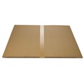 Office Chair Mats | Deflecto CM21112 EconoMat 36 in. x 48 in. Lipped Flat Packed All Day Use Chair Mat for Hard Floors - Clear image number 3