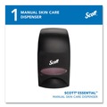 Skin Care & Personal Hygiene | Scott 92145 5 in. x 5.25 in. x 8.38 in. 1000 mL Essential Manual Skin Care Dispenser - Black image number 1