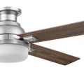 Ceiling Fans | Prominence Home 51681-45 52 in. Kyrra Contemporary Indoor Semi Flush Mount LED Ceiling Fan with Light - Pewter image number 3