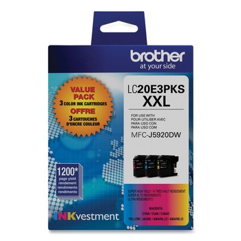 Brother 1,200 Page-Yield Super High-Yield Ink - Cyan/Magenta/Yellow (3/Pack)