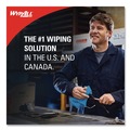 Office Jansan | WypAll 33352 Power Clean BRAG Box 12.1 in. x 16.8 in. Oil Grease and Ink Cloths - Blue (180/Carton) image number 1