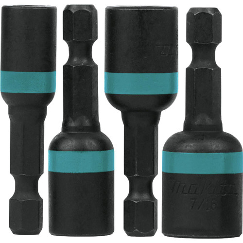 Bits and Bit Sets | Makita A-97639 Makita ImpactX 4 Piece 1-3/4 in. Magnetic Nut Driver Set image number 0