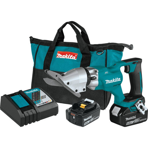 Makita XSJ05T 18V LXT Brushless Lithium-Ion 1/2 in. Cordless Fiber Cement Shear Kit with 2 Batteries (5 Ah) image number 0