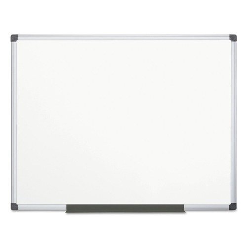 Office & Office Supplies | MasterVision MA2707170 Value 72 in. x 48 in. Lacquered Steel Dry Erase Board - White Surface/Satin Aluminum Frame image number 0
