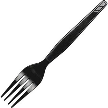 FOOD SERVICE | Dixie SSFHW08 24/40 Smartstock Polystyrene Heavy-weight Fork Refill - Black