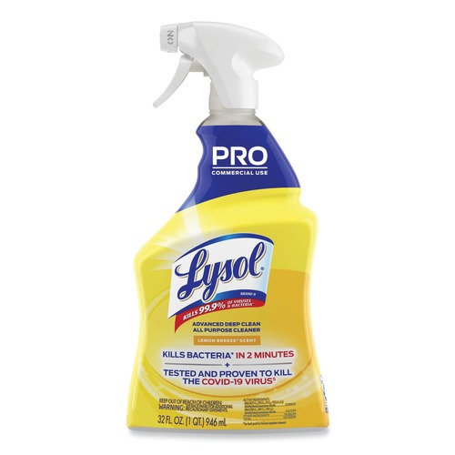 Cleaning & Janitorial Supplies | Professional LYSOL Brand 19200-00351 32 oz Advanced Deep Clean All Purpose Cleaner - Lemon Breeze image number 0