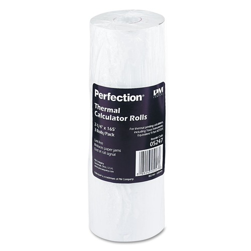 Office & Office Supplies | PM Company 5247 2.25 in. x 165 ft. Direct Thermal Printing Thermal Paper Rolls - White (3/Pack) image number 0