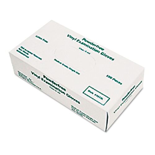 Disposable Gloves | MCR Safety 5010L 5 mil. Disposable Medical-Grade Vinyl Gloves - Large, White (100/Box) image number 0
