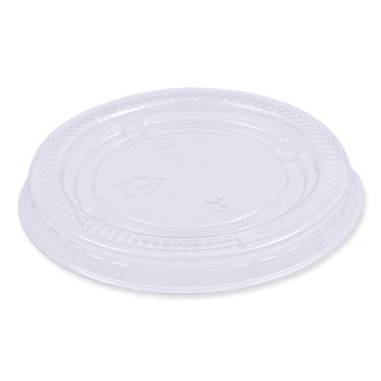 Boardwalk BWKPRTLID2 2 oz. Souffle/Portion Cup Lids - Clear (2500/Carton)