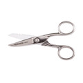 Scissors | Klein Tools G100CS 5.25 in. Stripping Notches Serrated Electrician Scissor image number 1