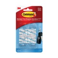  | Command 17006CLR-ES Mini Hooks And Strips - Clear (6 Hooks And 8 Strips/Pack) image number 0