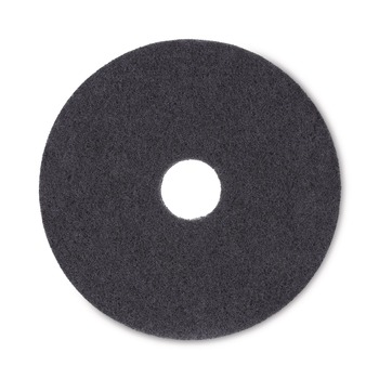 Boardwalk 16 in. Diameter Stripping Floor Pads - Black (5/Carton)