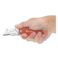 Knives | Great Neck 74201 3.5 in. Aluminum Handle Quick Change Lock Back Utility Knife - Orange image number 6