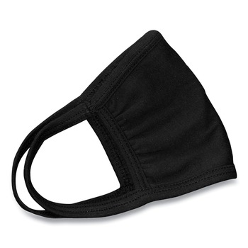 GN1 MK100SS-2 One Size Fits All Cotton Face Mask with Antimicrobial Finish - Black (10/Pack)