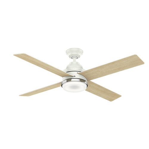 Ceiling Fans | Casablanca 59413 54 in. Daphne Ceiling Fan with Light and Integrated Wall Control (Fresh White) image number 0