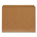 Office Jansan | Pendaflex RK152 Two-Ply Dark Kraft File Folders, Straight Cut, Top Tab, Letter - Brown (100/Box) image number 2