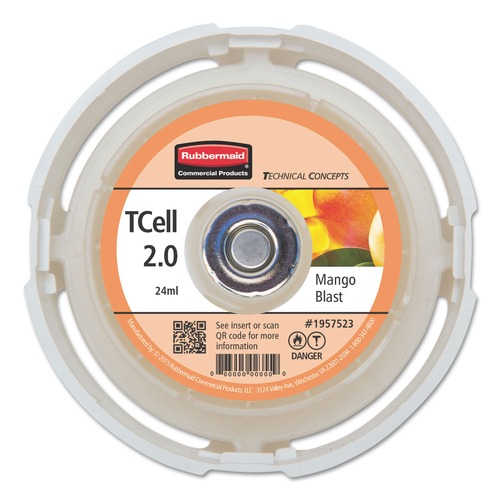 Cleaning & Janitorial Supplies | Rubbermaid Commercial 1957523 Tc Tcell 2.0 Air Freshener Refill Mango Blast 24 Ml Cartridge image number 0