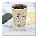 Cups and Lids | SOLO RP16P-J8000 Symphony 16 oz. Paper Cold Cups - White/Beige (1000/Carton) image number 5