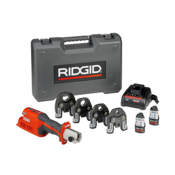 PLUMBING AND DRAIN CLEANING | Ridgid RP 241 Press Tool Kit with 1/2 in. - 1-1/4 in. ProPress Jaws