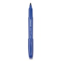 Office Jansan | Universal UNV07073 Fine Bullet Tip Pen-Style Permanent Marker - Blue (1 Dozen) image number 3