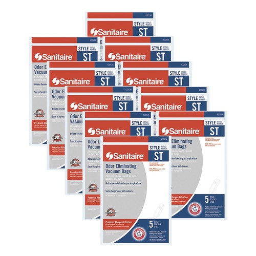 Bags and Filters | Sanitaire 63213B Style ST Disposable Vacuum Bags for SC600 and SC800 Series (10/Carton) image number 0