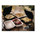 Food Service | Pactiv Corp. YCN809010000 EarthChoice SmartLock 9 x 9 x 3.1 Plastic Microwavable MFPP Hinged Lid Container - White (120/Carton) image number 5