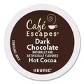 Labor Day Sale! Save $30 off $199! | Cafe Escapes 5000330122 Dark Chocolate Hot Cocoa K-Cups (24/Box, 4 Boxes/Carton) image number 1
