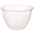 Food Trays, Containers, and Lids | Eco-Products EP-SB48BASE 48 oz. 6.69 in. Diameter x 4.38 in. Height Plastic Salad Bowls - Clear (300/Carton) image number 0