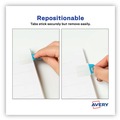 Office Jansan | Avery 74760 Ultra Tabs 1 in. x 1.5 in. 1/5-Cut Repositionable Mini Tabs - Assorted (40/Pack) image number 8