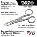 Scissors | Klein Tools 2100-9 5-1/4 in. Stainless Steel Cable Splicer Snip image number 4