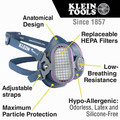 Respirators | Klein Tools 60244 P100 Half-Mask Respirator - M/L image number 1