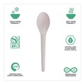 Cutlery | Eco-Products EP-S013 Plantware 6 in. Renewable and Compostable Spoon (1000/Carton) image number 7