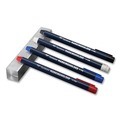 Pens | Tombow 51535 4.4 millimeter Wax-Based Marking Pencil - White Wax/Navy Blue Barrel (10/Box) image number 10
