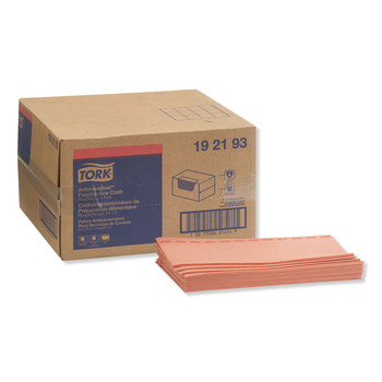 Tork 150/Carton 13 in. x 24 in. Odor Resistant Foodservice Cloths - Red