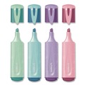 Highlighters | Maped Helix 742046 Fluo Peps Pastel Glitter Chisel Tip Highlighter - Assorted Ink/Assorted Barrel (4/Pack) image number 1