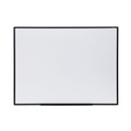Office & Office Supplies | Universal UNV43629 48 in. x 36 in. Design Series Deluxe Dry Erase Board - White Surface/Black Anodized Aluminum Frame image number 0