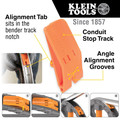 Wire & Conduit Tools | Klein Tools 51603 1/2 in. EMT with Angle Setter Iron Conduit Bender image number 2