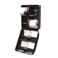 Bulk Savings Pricing 2 | Georgia Pacific Professional 56744B 12.31 in. x 14.81 in. x 7.86 in. Compact Quad Vertical Four Roll Coreless Tissue Dispenser - Black image number 3